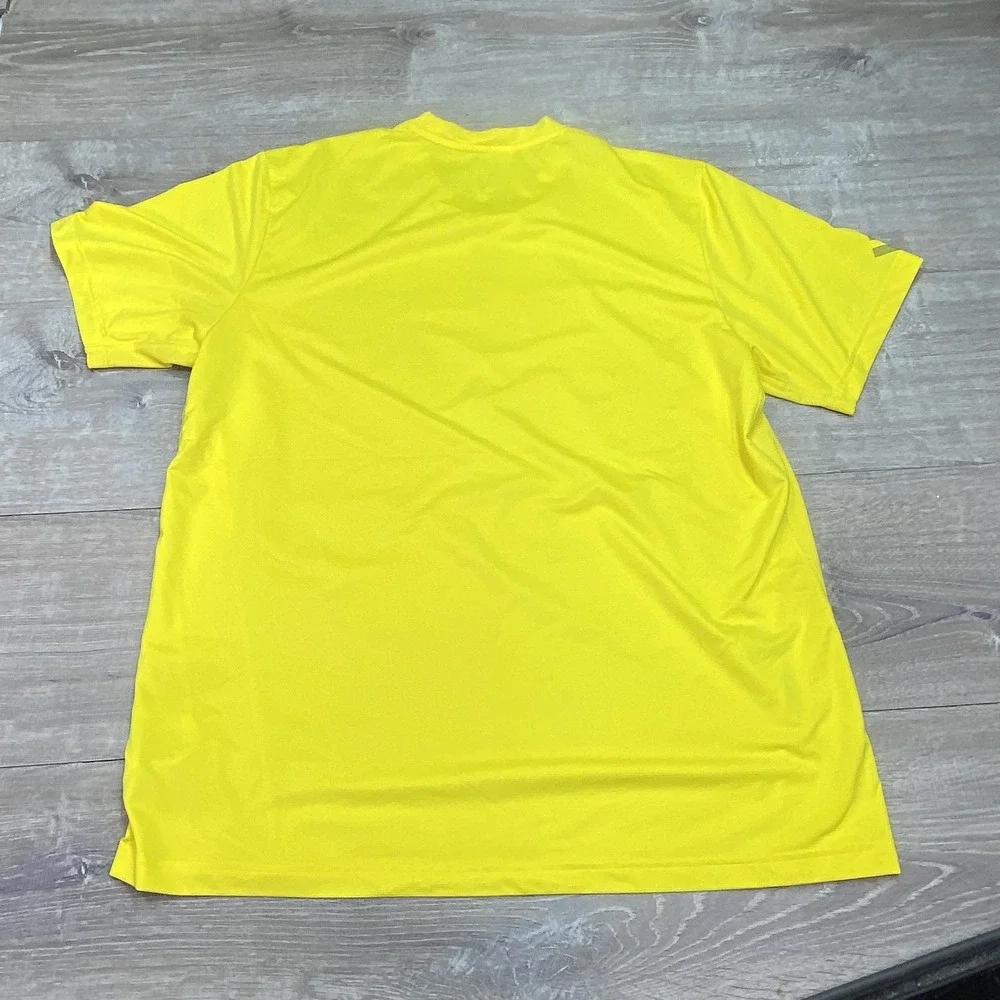 Adidas Shirt Mens Large Yellow Adizero ClimaCool Formotion Short Sleeve‎ Running